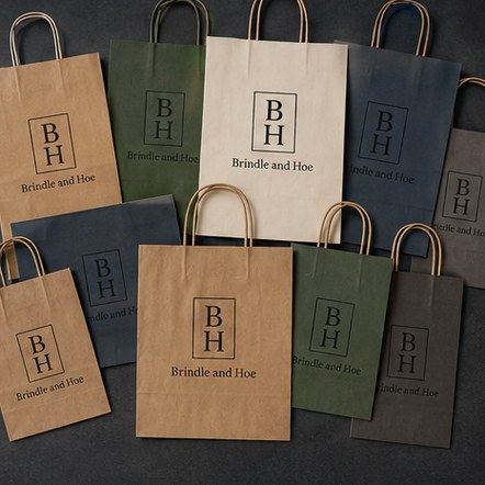 Branded shopping bags with logo