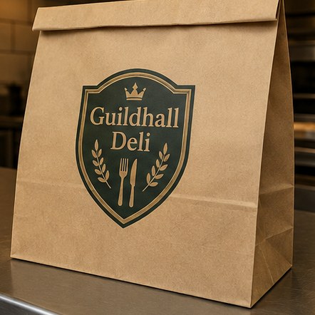 Customized shopping bags for grocers, delis and food halls